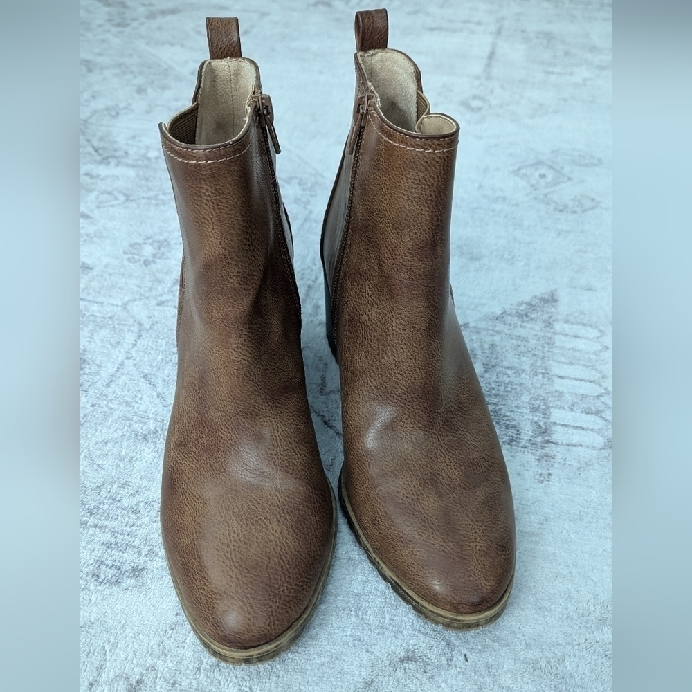 LifeStride Mesa Faux Leather Ankle Boots Women's Size 9M